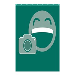 Laughs Funny Photo Contest Smile Face Mask Shower Curtain 48  X 72  (small) 