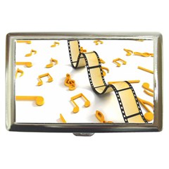 Isolated Three Dimensional Negative Roll Musical Notes Movie Cigarette Money Cases