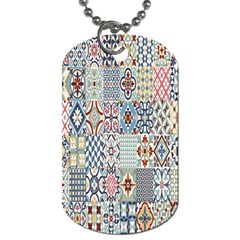 Deco Heritage Mix Dog Tag (two Sides) by Mariart