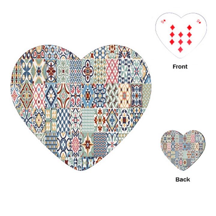 Deco Heritage Mix Playing Cards (Heart) 