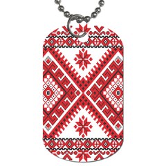 Fabric Aztec Dog Tag (one Side) by Mariart