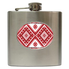 Fabric Aztec Hip Flask (6 Oz)