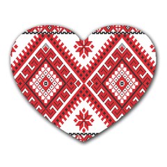 Fabric Aztec Heart Mousepads by Mariart