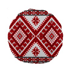Fabric Aztec Standard 15  Premium Round Cushions by Mariart