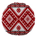 Fabric Aztec Large 18  Premium Round Cushions Front