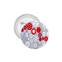 Iron Chain White Red 1.75  Buttons