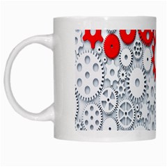 Iron Chain White Red White Mugs