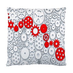 Iron Chain White Red Standard Cushion Case (One Side)