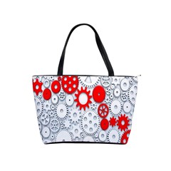 Iron Chain White Red Shoulder Handbags by Mariart