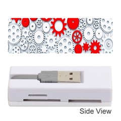 Iron Chain White Red Memory Card Reader (Stick) 