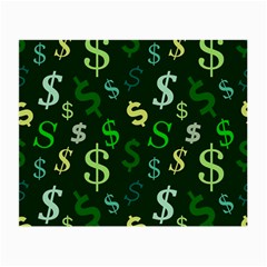 Money Us Dollar Green Small Glasses Cloth by Mariart