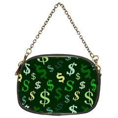 Money Us Dollar Green Chain Purses (two Sides)  by Mariart