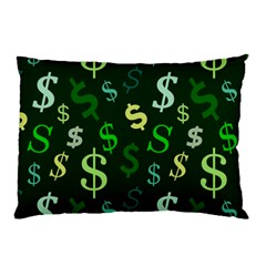 Money Us Dollar Green Pillow Case (two Sides)