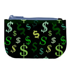 Money Us Dollar Green Large Coin Purse by Mariart