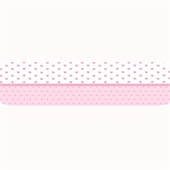 Love Polka Dot White Pink Line Large Bar Mats by Mariart