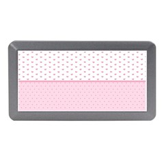 Love Polka Dot White Pink Line Memory Card Reader (mini)