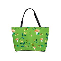 Mushrooms Flower Leaf Tulip Shoulder Handbags by Mariart