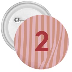 Number 2 Line Vertical Red Pink Wave Chevron 3  Buttons