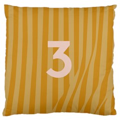 Number 3 Line Vertical Yellow Pink Orange Wave Chevron Standard Flano Cushion Case (one Side)