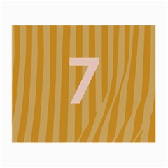 Number 7 Line Vertical Yellow Pink Orange Wave Chevron Small Glasses Cloth (2-side) by Mariart