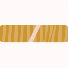 Number 7 Line Vertical Yellow Pink Orange Wave Chevron Large Bar Mats