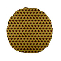 Points Cells Paint Texture Plaid Triangle Polka Standard 15  Premium Flano Round Cushions