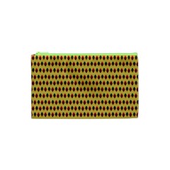 Points Cells Paint Texture Plaid Triangle Polka Cosmetic Bag (XS)