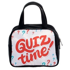Question Mark Quiz Time Classic Handbags (2 Sides) by Mariart