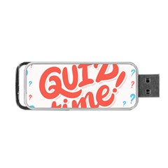 Question Mark Quiz Time Portable Usb Flash (one Side)