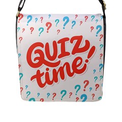 Question Mark Quiz Time Flap Messenger Bag (l) 
