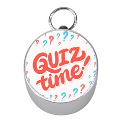 Question Mark Quiz Time Mini Silver Compasses by Mariart