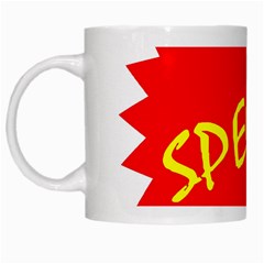 Special Sale Spot Red Yellow Polka White Mugs