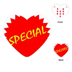 Special Sale Spot Red Yellow Polka Playing Cards (heart) 