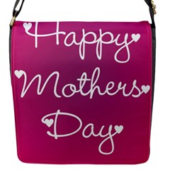Valentine Happy Mothers Day Pink Heart Love Flap Messenger Bag (s)