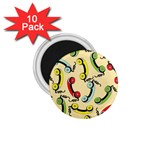 Telephone Cable Green Nyellow Red Blue 1.75  Magnets (10 pack)  Front