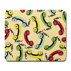 Telephone Cable Green Nyellow Red Blue Large Mousepads