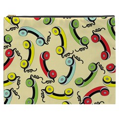 Telephone Cable Green Nyellow Red Blue Cosmetic Bag (xxxl)  by Mariart