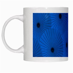 Pink Umbrella Red Blue White Mugs by Mariart