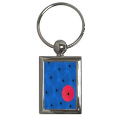 Pink Umbrella Red Blue Key Chains (rectangle)  by Mariart