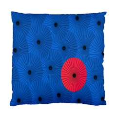 Pink Umbrella Red Blue Standard Cushion Case (one Side)