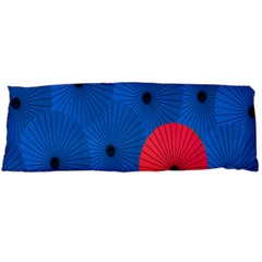 Pink Umbrella Red Blue Body Pillow Case (dakimakura) by Mariart
