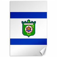 Flag Of Tel Aviv  Canvas 24  X 36  by abbeyz71