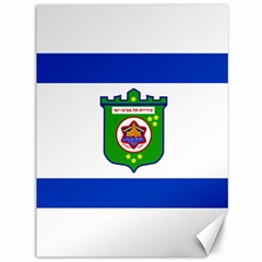 Flag Of Tel Aviv  Canvas 36  X 48   by abbeyz71