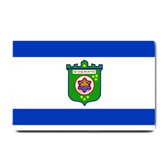 Flag Of Tel Aviv  Small Doormat  by abbeyz71