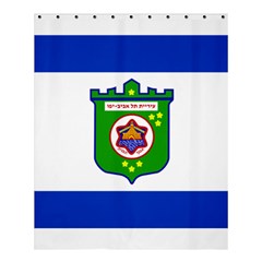 Flag Of Tel Aviv  Shower Curtain 60  X 72  (medium)  by abbeyz71