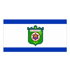 Flag Of Tel Aviv  Satin Shawl by abbeyz71