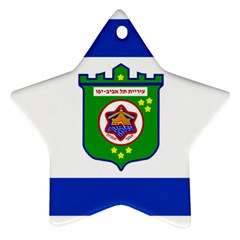 Flag Of Tel Aviv  Ornament (star) by abbeyz71