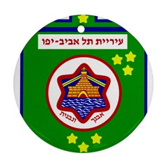 Tel Aviv Coat Of Arms  Round Ornament (two Sides) by abbeyz71