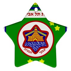 Tel Aviv Coat Of Arms  Star Ornament (two Sides) by abbeyz71