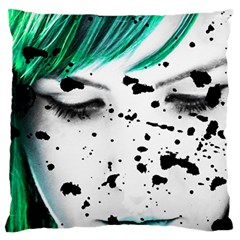 Beauty Woman Close Up Artistic Portrait Standard Flano Cushion Case (one Side) by dflcprints